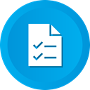 todo, Checklist, marks, Check, documents DeepSkyBlue icon