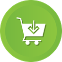 download, store, Cart, commerce, shopping, ecommerce, Shop YellowGreen icon
