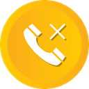 miss, sharps, Call, telephone, Communication, Smart, Dial Orange icon