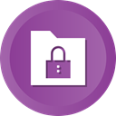 locked, secure, security, Folder, group, Data, collection DarkOrchid icon