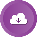 Downloading, save, download, Cloud, Data, storage DarkOrchid icon