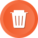 Empty, delete, remove, Trash, recycle, recycling, Dustbin Tomato icon