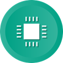 Cpu, electronic, sys, Computer, microchip, processor LightSeaGreen icon