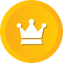 Premium, optimization, Princes, Service, crown, winner, royal Orange icon