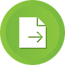 document, File, send, contract YellowGreen icon