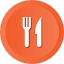 meanns, Fork, food, Knife, Restaurant, kitchen Tomato icon