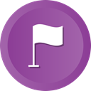 marker, editor, flag, notification, pin, Country, Nation DarkOrchid icon