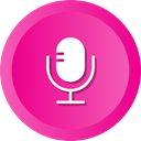 speak, Microphone, radio, mic, recording DeepPink icon
