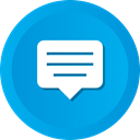 chatting, inbox, Bubble, Conversation, Message, Comment, Chat DeepSkyBlue icon