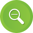 magnifying, out, Magnifier, detective, search, zoom, glass YellowGreen icon