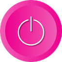 restart, on, off, Energy, switch, power, disable DeepPink icon