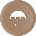 Umbrella, Safe, safety, Protection, insurance, rn Gray icon