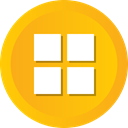 Home, table, Grid, menu, Options, Squares Orange icon