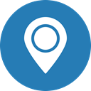 Blue, Map, marker, navigation, Gps, location, Direction SteelBlue icon