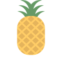 Fruit, pineapple SandyBrown icon