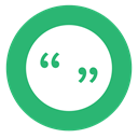 green, quotes, Quotation Mark MediumSeaGreen icon