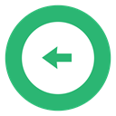 Arrow, leftarrow, green, Left MediumSeaGreen icon