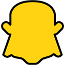 Logo, Social, Snapchat, media Gold icon