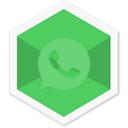 Social, Colorful, Whatsapp, Chat, triangle, App, Message MediumSeaGreen icon