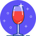 glass, Restaurant, wine, red, Bar, Alcohol, drink MediumSlateBlue icon