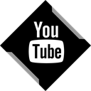 Social, youtube, media, share, Channel Black icon