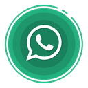 social media icons, Whatsapp SeaGreen icon