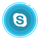 Skype, social media icons LightSeaGreen icon