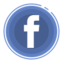 Facebook, social media icons SteelBlue icon