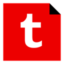 media, Logo, Social, Tumblr, Brand Red icon