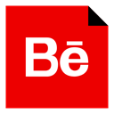 media, Logo, Social, Behance, Brand Red icon