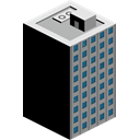 Building, skyscraper Black icon