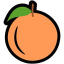 health, food, nutrition, Citrus, Orange SandyBrown icon