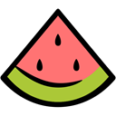 nutrition, food, watermelon, summer Black icon