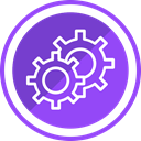 Gear, repair, Optimize, Setting, construct BlueViolet icon