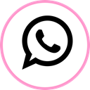 media, web, Social, Whatsapp Black icon