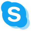 media, network, Skype, Social, free DodgerBlue icon