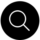 Find, search, Magnifier, research Black icon