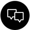 chatting, chat online, talk, Conversation, Whats app, Chat Black icon