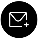 mail, Email, write, sms, Message, new Black icon