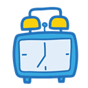 Clock, school, student, Object, study SteelBlue icon