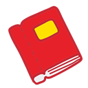 Book, school, student, Object, study Crimson icon