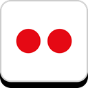 media, Logo, flickr, Social, Company, Brand Red icon