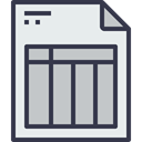 office, Page, Business, document, paper, Message, Form, invocie Lavender icon