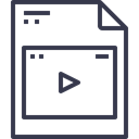 video, document, paper, Message, office, Page, Business, Form Black icon