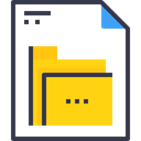 document, paper, Message, Form, office, Page, Business Gold icon