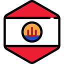 world, flag, flags, Country, Nation, French Polynesia Crimson icon