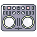 Connection device, music device, phone device, mobile device, game device, play device, sound device DarkGray icon
