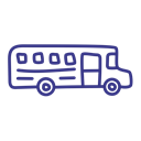 school, transport, vehicle, Bus Black icon