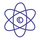 Atom, Chemistry, Molecule, physics Black icon