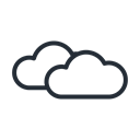 Cloud, weather, Clouds, Cloudy Black icon